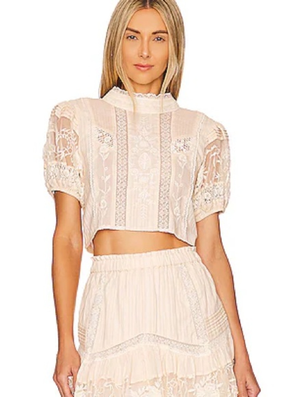LoveShackFancy Indira Crop Top - Picture 6 of 6